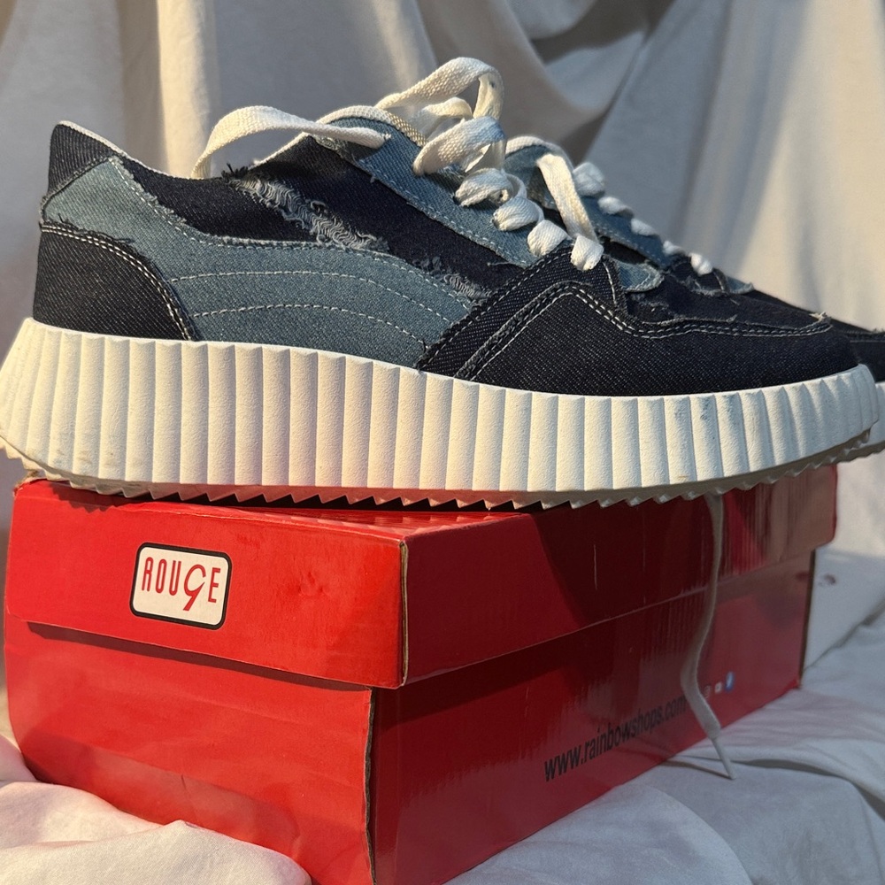 Rouge! Denim Blue Athletic Shoes